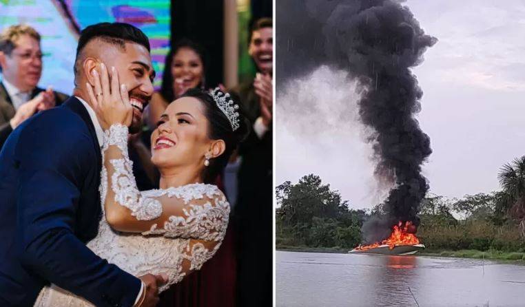 Em cidade de MT, arquiteta de 25 anos morre após lancha do marido explodir e pegar fogo; sobreviventes sofrem queimaduras graves
