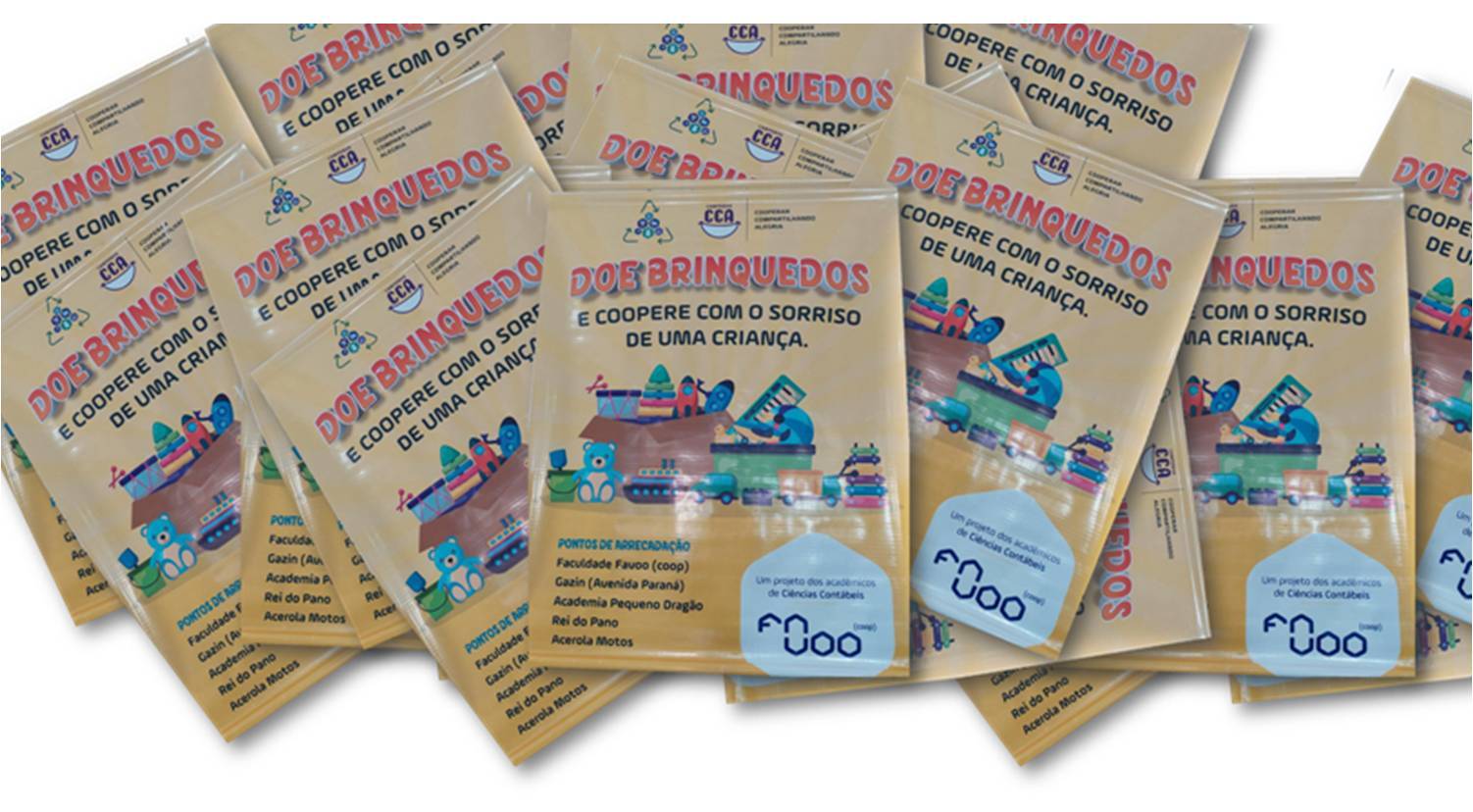 Acadêmicos da Faculdade Favoo lançam campanha “Cooperar Compartilhando Alegria” para arrecadação de brinquedos