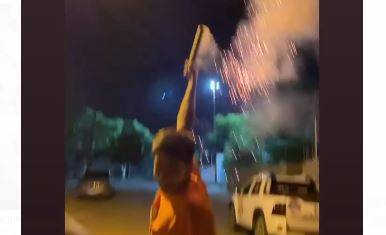 VÍDEO: vereador que combatia fogos de artifício pede desculpas após soltar rojões para comemorar bom desempenho nas urnas
