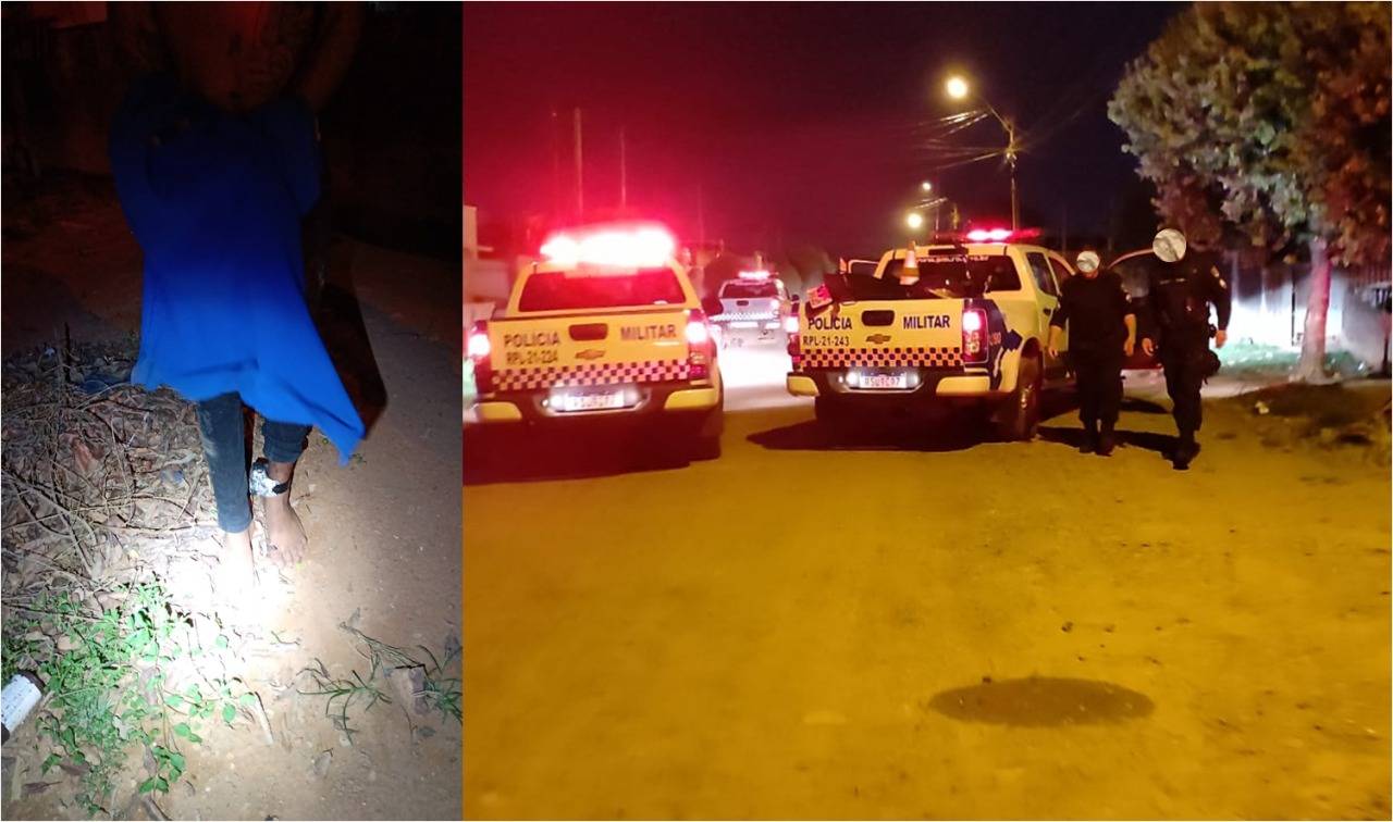 Suspeitos em motocicleta fogem ao ver a polícia, são perseguidos, sofrem queda e acabam presos