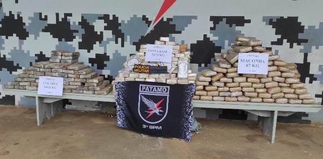 Deputado Ezequiel Neiva parabeniza policiais militares pela apreensão de aproximadamente 450 quilos de drogas em Vilhena