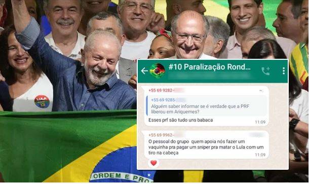 No WhatsApp, rondonienses sugerem “vaquinha” e contratação de sniper para matar Lula com tiro na cabeça