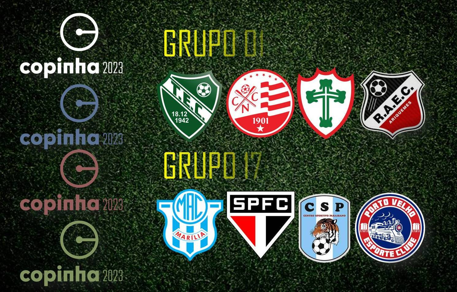 Definido grupos da Copa São Paulo de Futebol Júnior; Real Ariquemes está no Grupo 1, e o Porto Velho no 17
