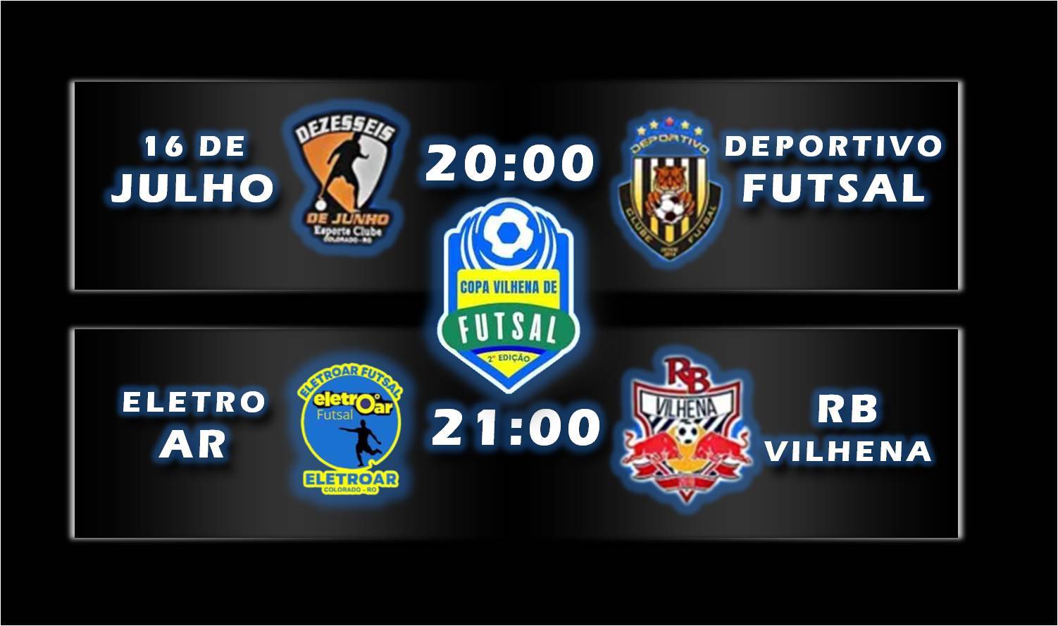 Semifinais da Copa Vilhena de Futsal acontecem neste sábado no Ginásio Jorge Teixeira de Oliveira