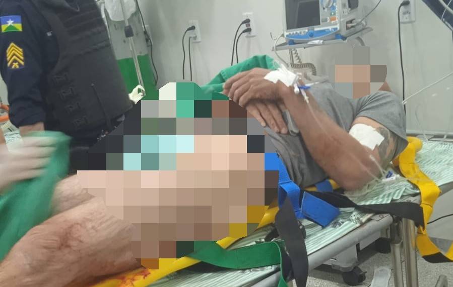 Encontrado com marcas de bala no corpo e caído em rodovia, ex-apenado é resgatado por Bombeiros e levado a hospital