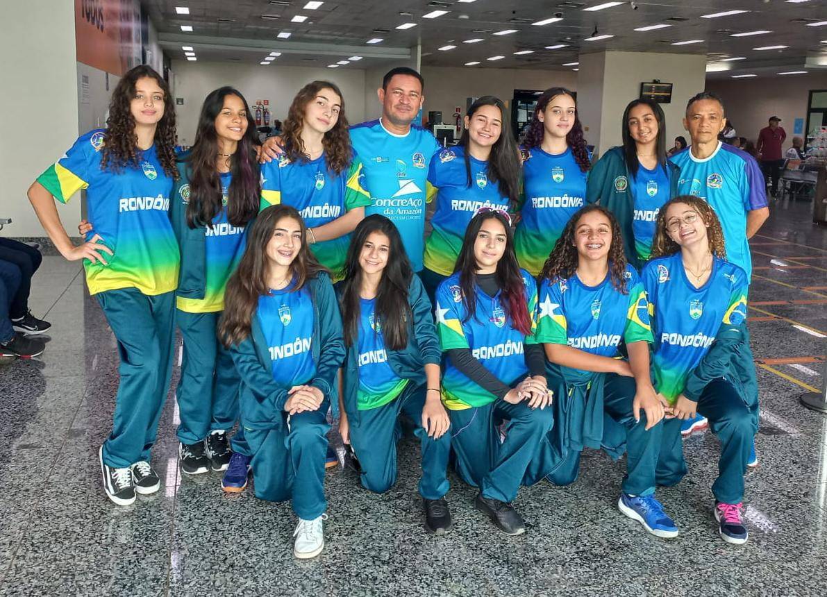 Escola de Vilhena representa Rondônia no voleibol feminino infantil nos Jogos Escolares Brasileiros, no Rio de Janeiro