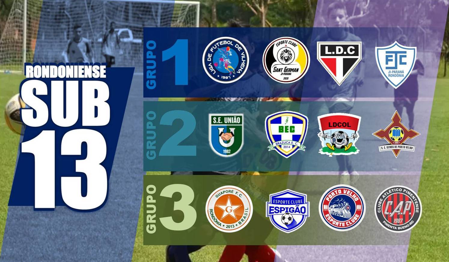 Sediado em Cacoal, Campeonato Rondoniense Sub-13 começa nesta sexta-feira e terá a participação de 12 equipes