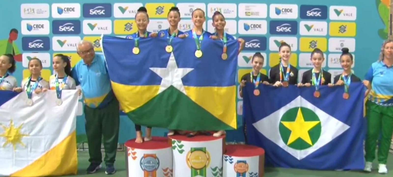 Ginastas de Vilhena destacam-se nos Jogos Escolares Brasileiros, no Rio de Janeiro