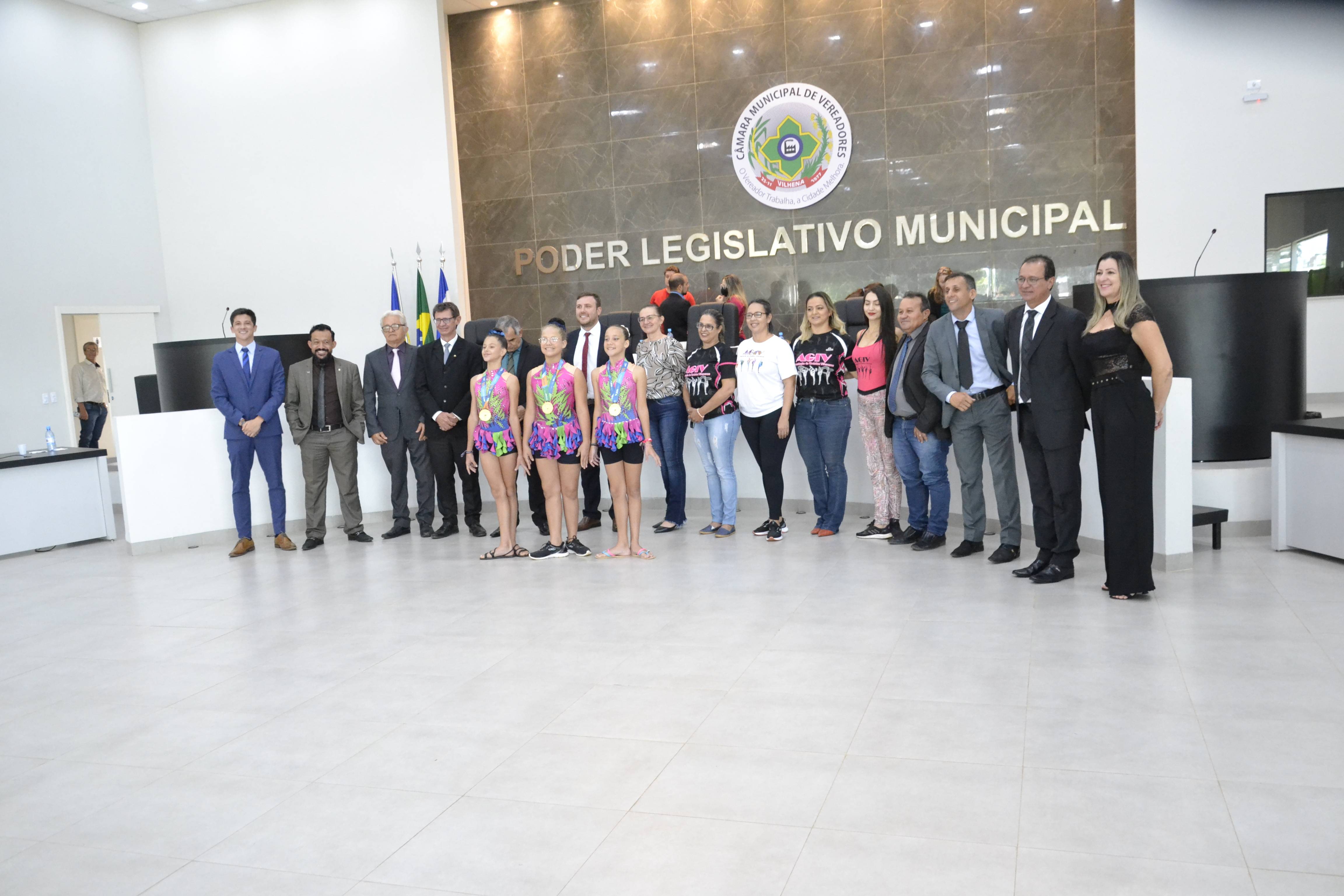 VÍDEO: Campeãs dos JEB’s, atletas da Ginástica Rítmica participam de sessão da Câmara Municipal de Vilhena