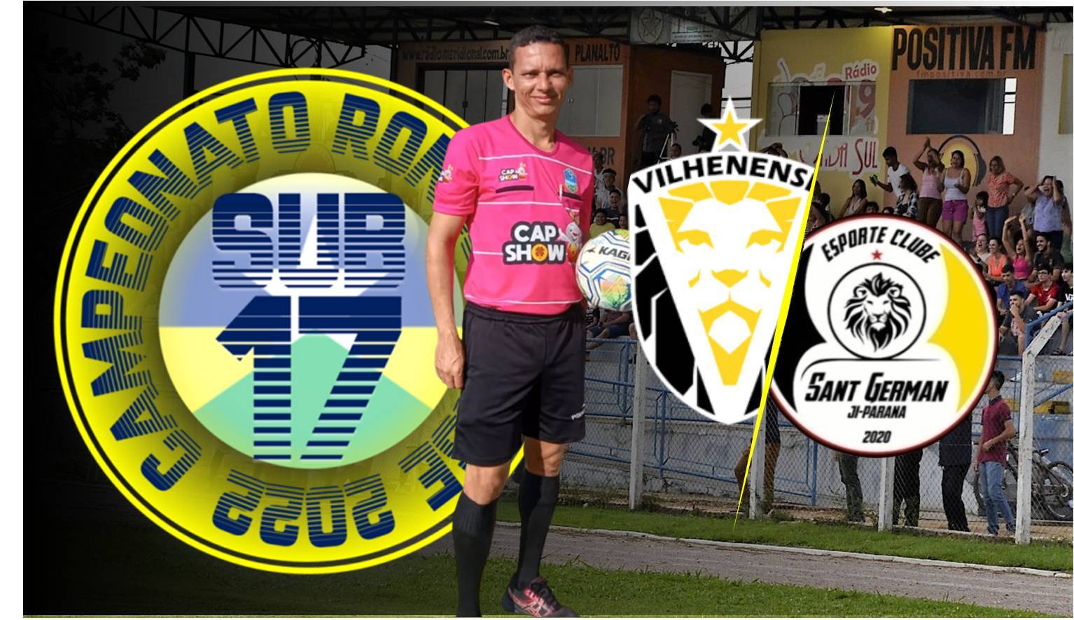 Árbitro de Cacoal apita primeiro jogo entre Vilhenense e Sant German pela final do Rondoniense Sub-17