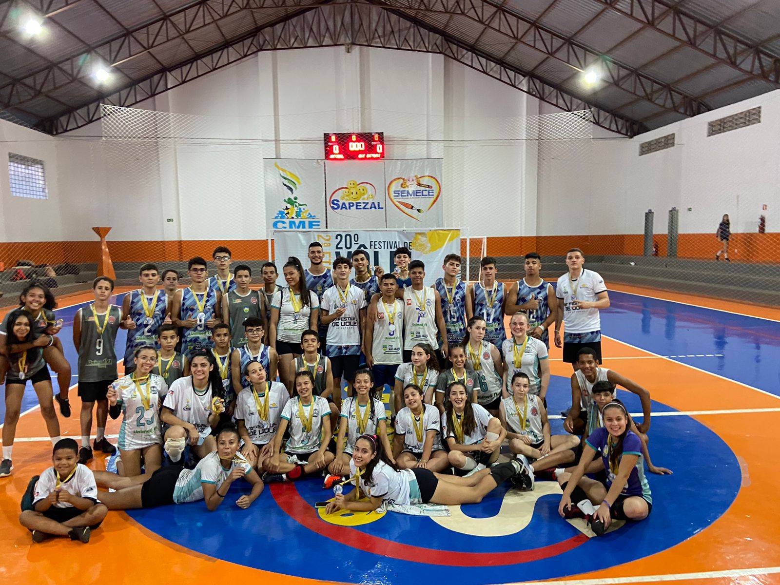 AVV chega a todas as finais do Festival Mirim de Vôlei em Sapezal e conquista cinco ouros e uma prata