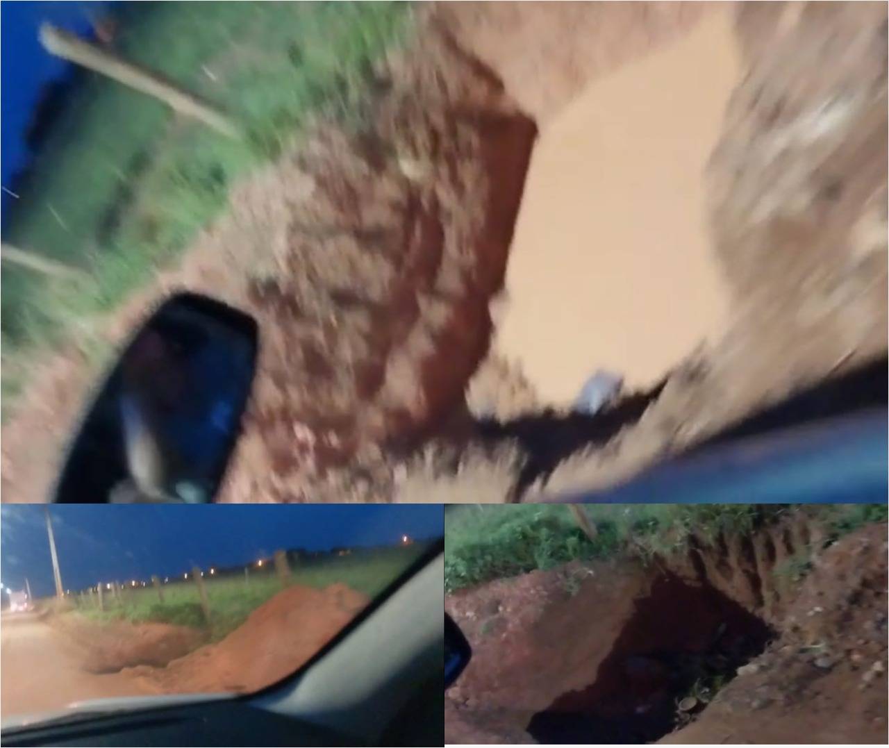 ASSISTA VÍDEO: morador elogia patrolamento de rua, mas alerta sobre buracos que podem se transformar em “armadilhas”