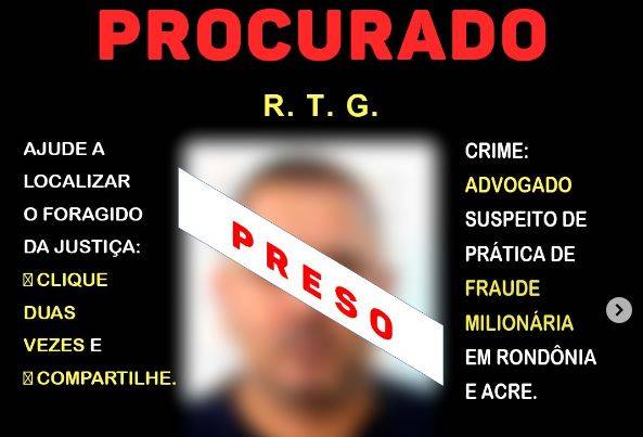 Advogado foragido, acusado de fraude milionária em Rondônia e Acre se apresenta na polícia do PR e é preso
