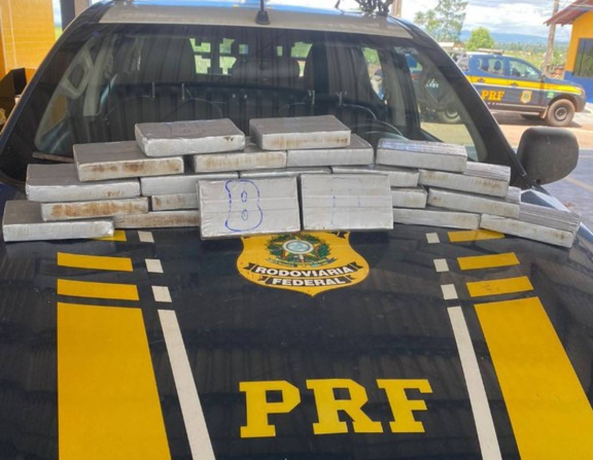 Homem que havia saído de Rondônia levando cocaína para Goiânia é preso pela PRF em rodovia de MT