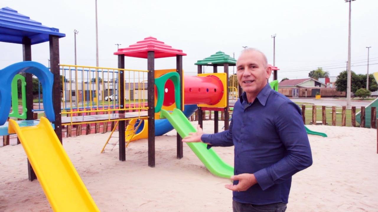 Deputado Ezequiel Neiva anuncia a instalação de 12 parques infantis em Vilhena, de um total de 17 playgrounds para o município