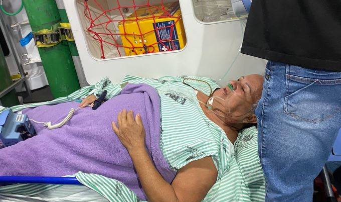 Ambulância que levava ex-vereadora pioneira em Vilhena para hospital de Porto Velho bate em capivara, mas ninguém fica ferido