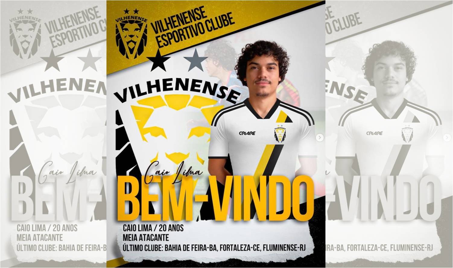 Vilhenense anuncia contratação de meia-atacante que estava no Bahia de Feira de Santana