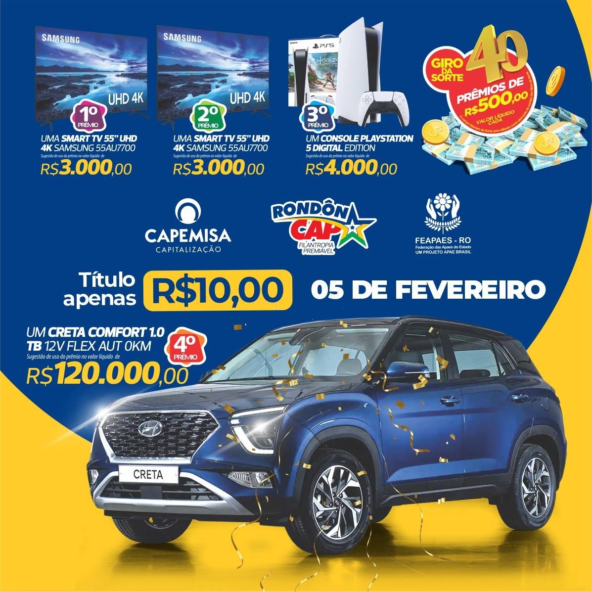 Sorteio de aniversário do Rondoncap premia mais dois vilhenenses com motos zeros quilômetro