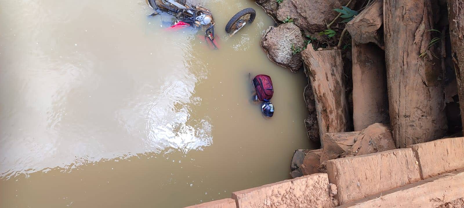 URGENTE: motociclista morre ao cair de ponte na área rural de Vilhena; polícia e POLITEC foram ao local