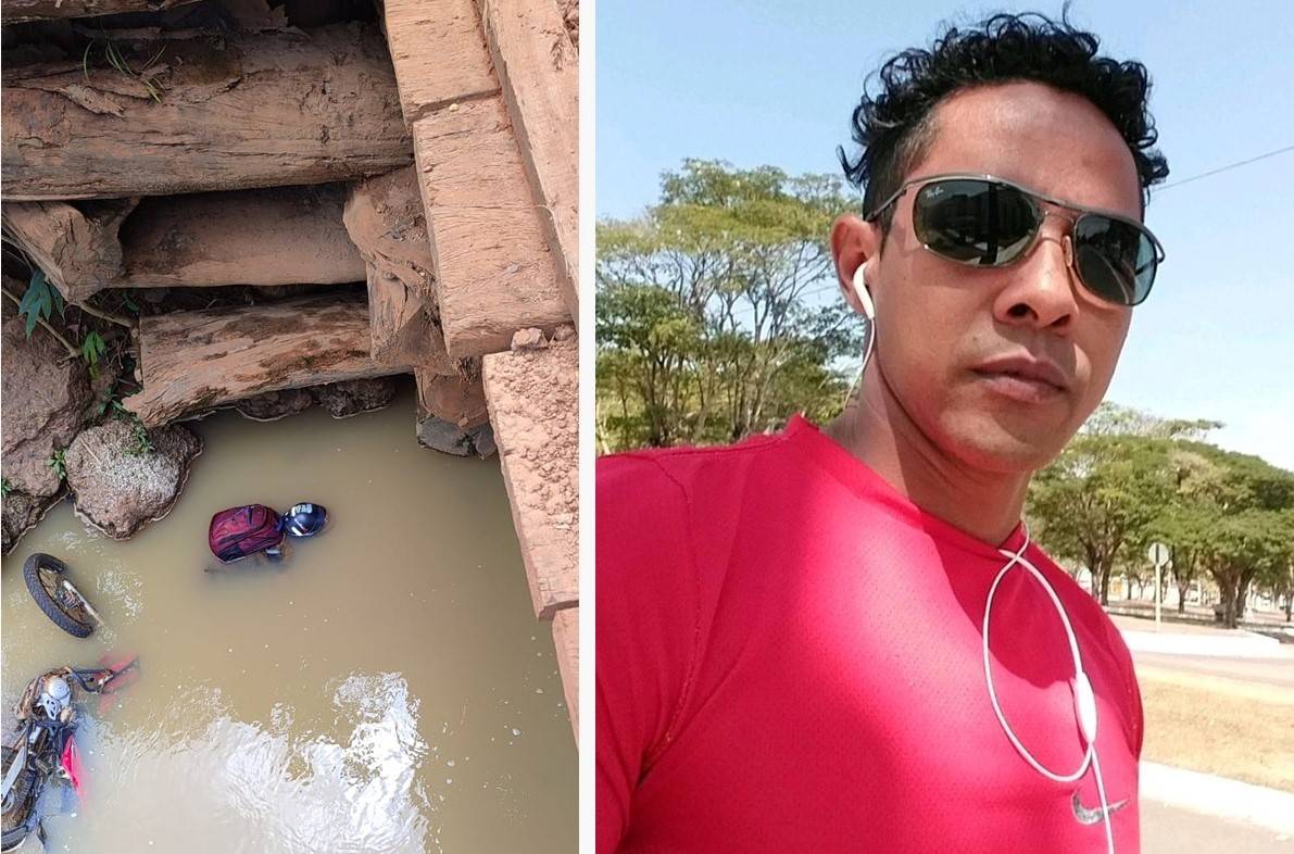 Gesseiro de 38 anos que morreu ao cair de moto em ponte na área rural de Vilhena deixa filho adolescente em Cuiabá