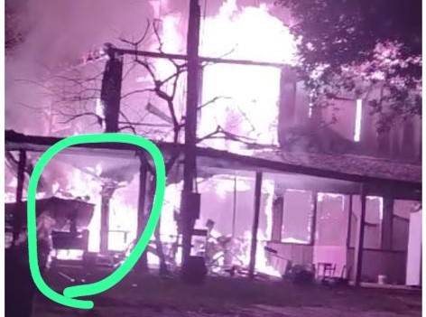 Preso em flagrante, homem confessa ter ateado fogo em pousada na zona rural de Cabixi; incendiário sofreu queimaduras tentando ajudar