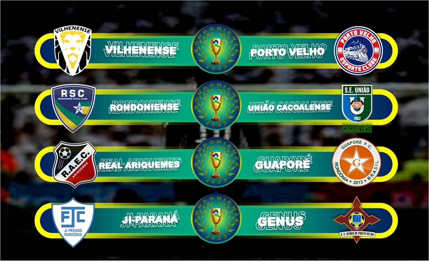 Rondoniense 2023 terá sete campeões estaduais; dos oitos clubes na Série A deste ano apenas o Guaporé ainda não tem título