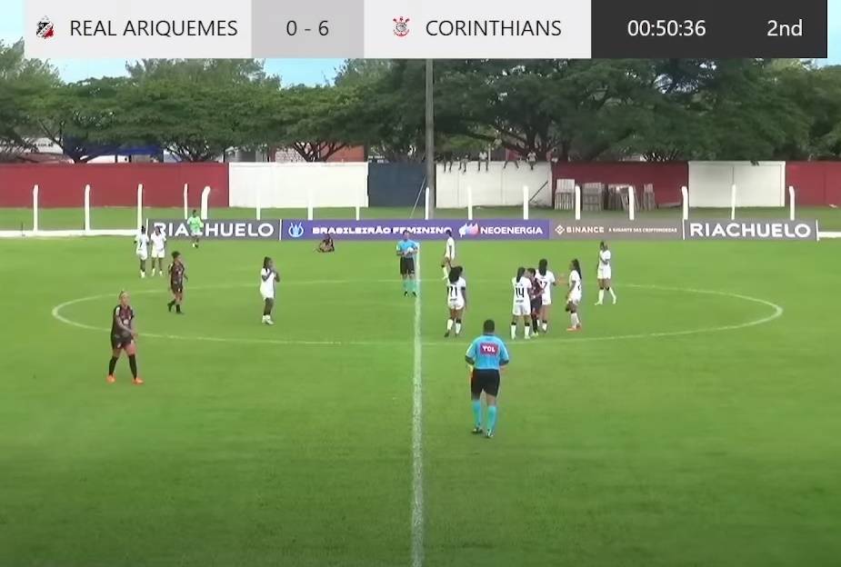 Corinthians marca seis no segundo tempo, impõe segunda derrota ao Real Ariquemes e lidera o Brasileiro Feminino A1