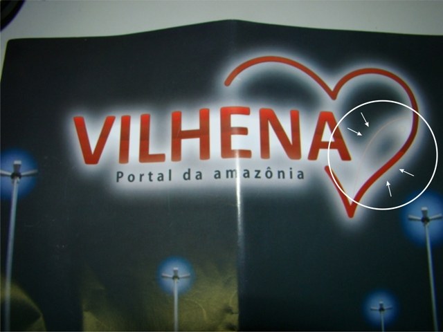 Símbolo em jornal distribuído pela Prefeitura de Vilhena rende polêmica