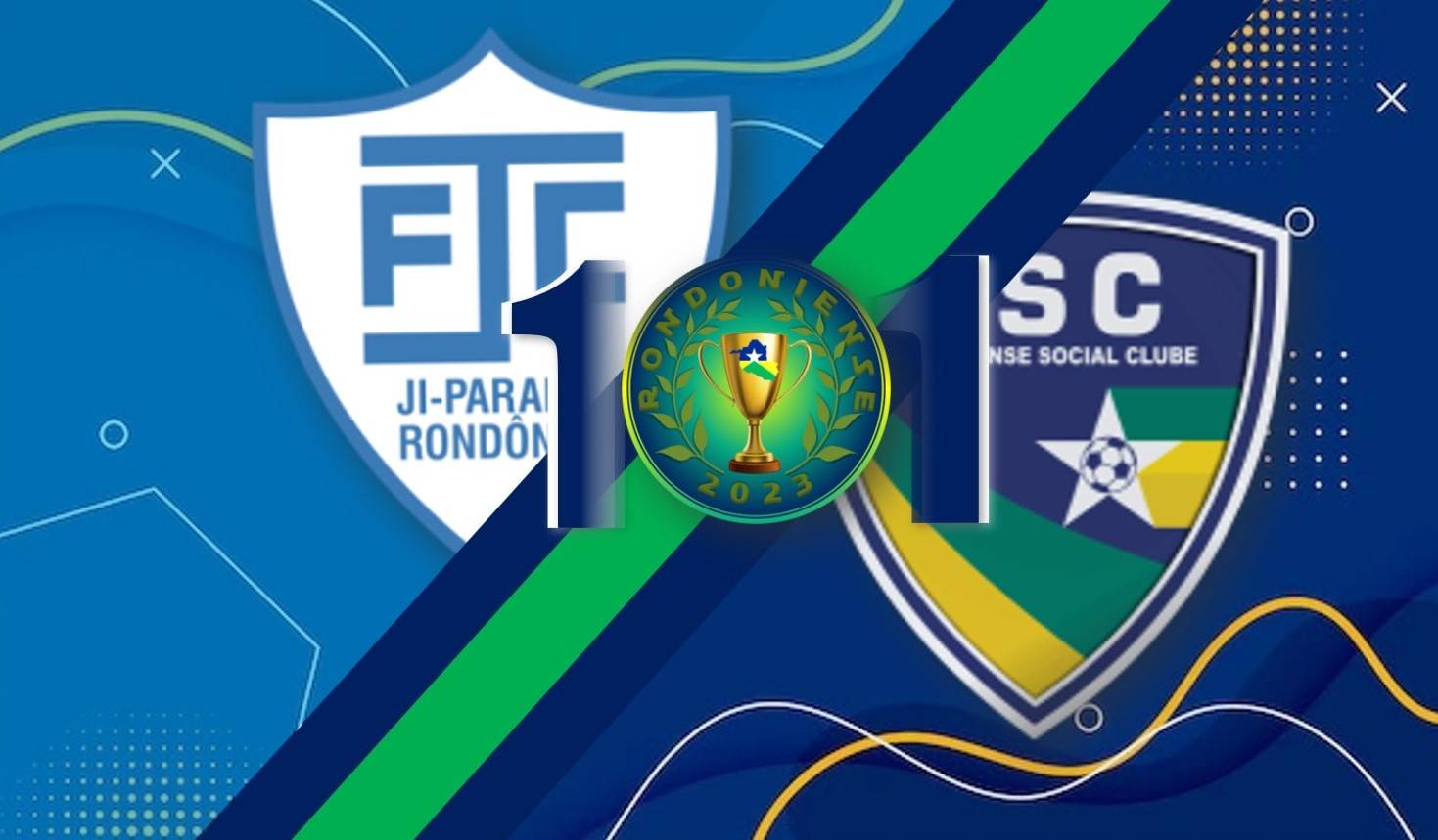 Jogando em casa, Ji-Paraná é surpreendido pelo Rondoniense, mas consegue empate nos minutos finais da partida