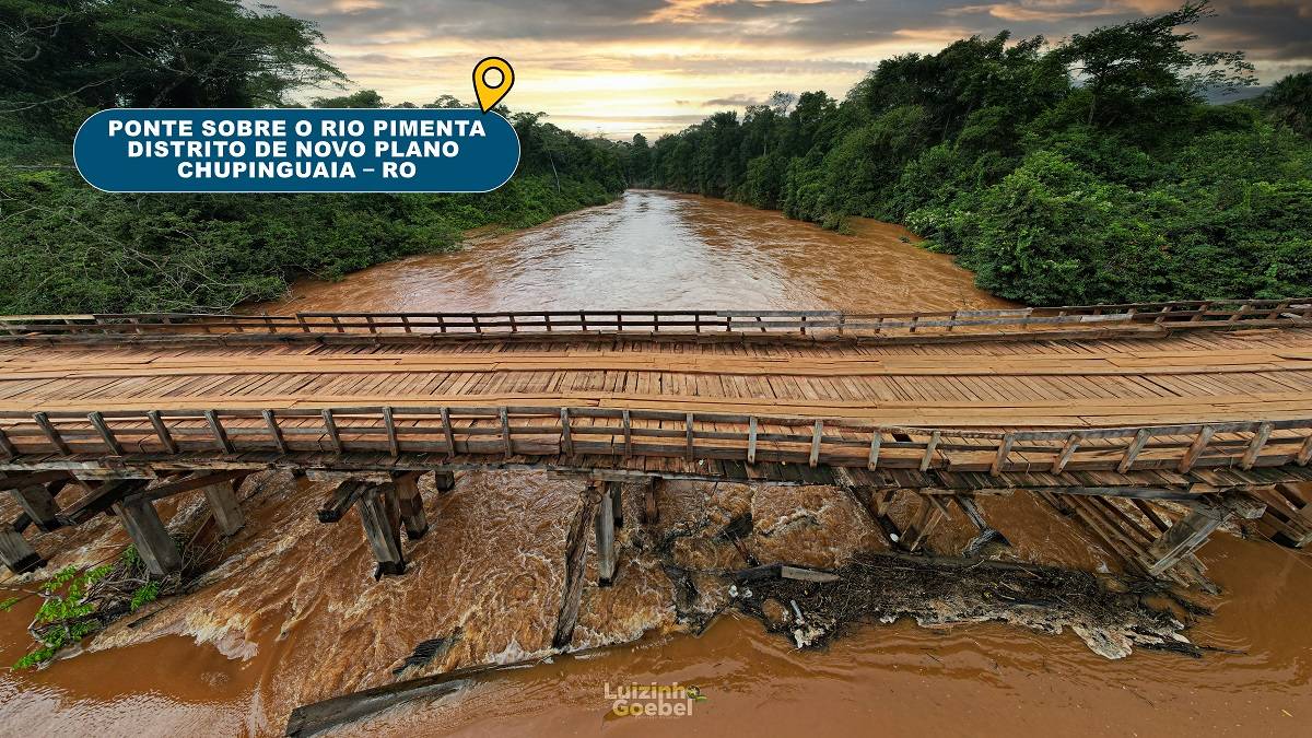 Deputado Luizinho Goebel quer ponte de concreto no distrito de Novo Plano, em Chupinguaia