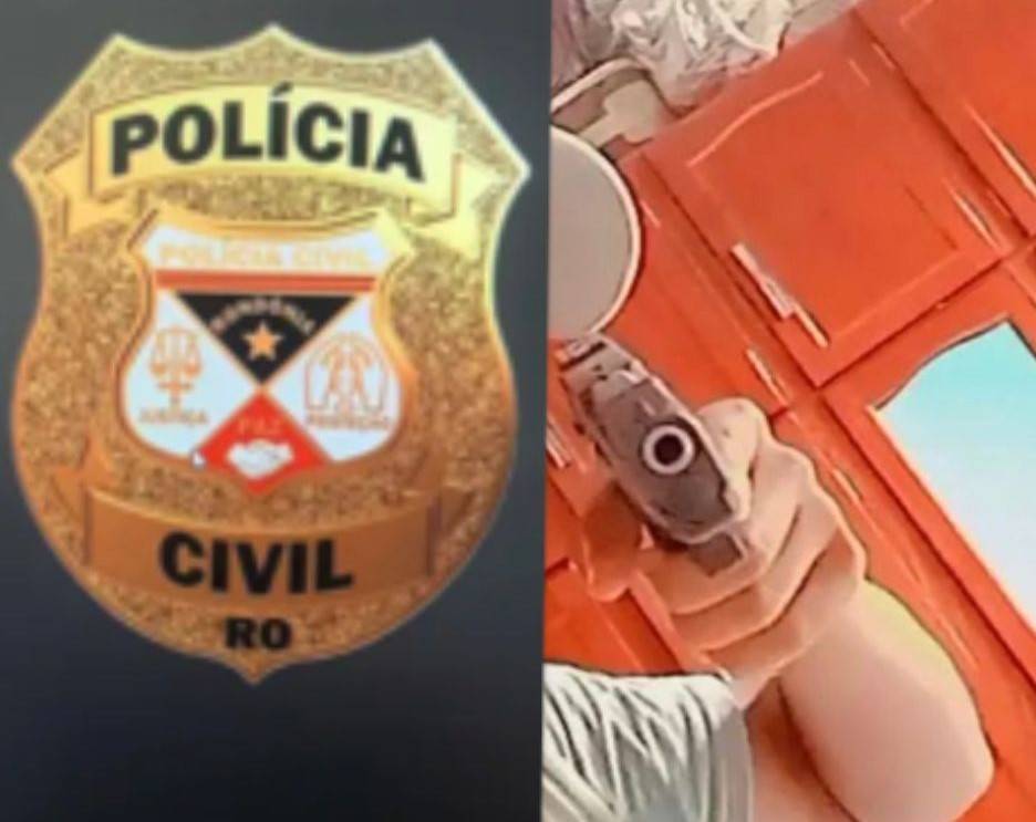 URGENTE: após postagem nas redes sociais exibindo arma do pai e dizendo estar “preparado”, adolescente é apreendido em Vilhena