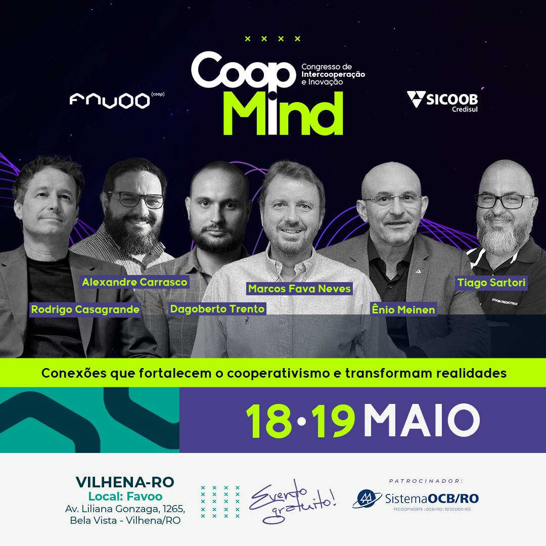 Sicoob Credisul e Favoo promovem congresso inédito de inovação e cooperativismo