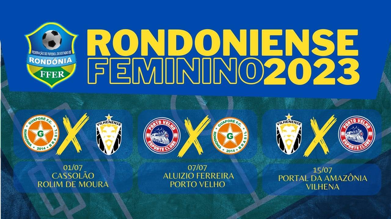 FFER divulga tabela da Segunda Fase do Campeonato Rondoniense Feminino 2023