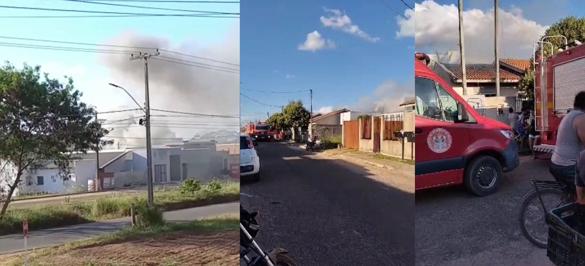 VÍDEO: Incêndio em residência no bairro Solar de Vilhena assusta vizinhos e mobiliza Corpo de Bombeiros