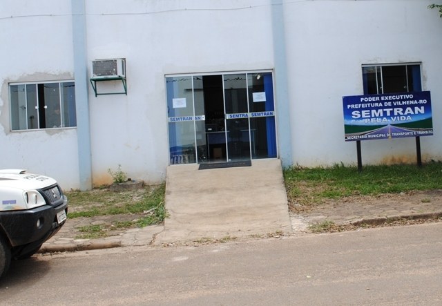 Ladrões arrombam Secretária Municipal de Trânsito em Vilhena