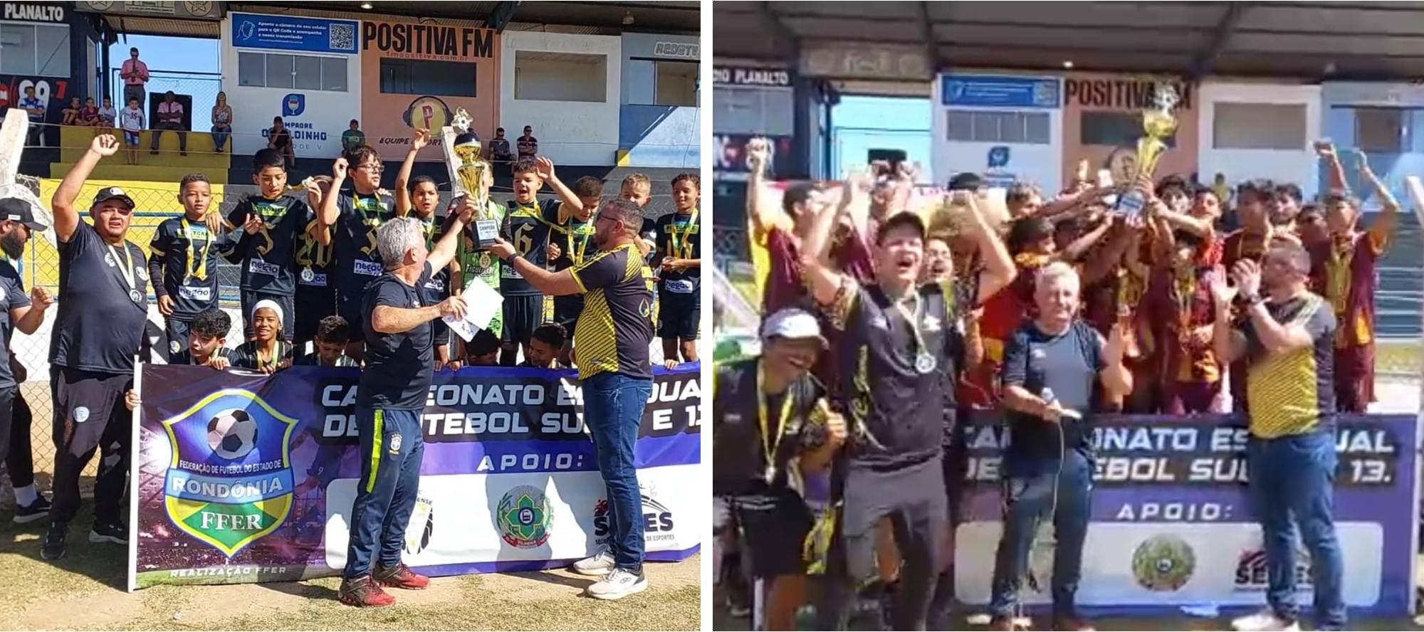 Genus e Sant German levantam troféus do Rondoniense Sub-13 e Sub-11 no Portal da Amazônia, em Vilhena