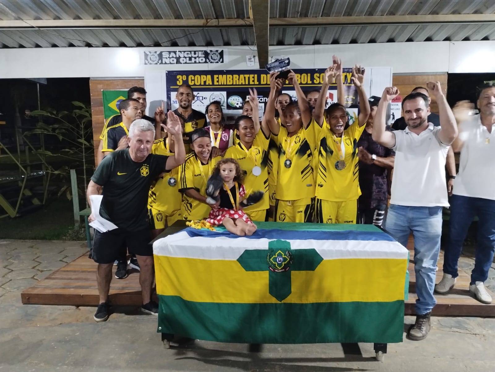 Com goleada, Vilhenense conquista o título da Capa Park Embratel de Futebol Society Feminino