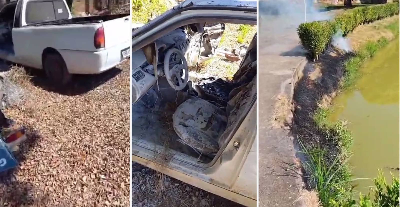 VÍDEO: após furtar motos, garoto de 14 anos incendeia carro e é acusado de infernizar a cidade de Colorado do Oeste