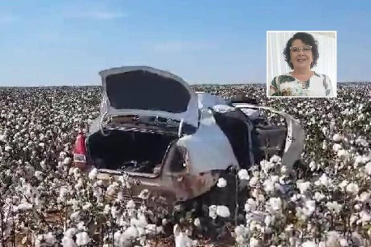 Após capotar em rodovia, carro vai parar em plantação de algodão e servidora da prefeitura de Pimenta Bueno morre em MT