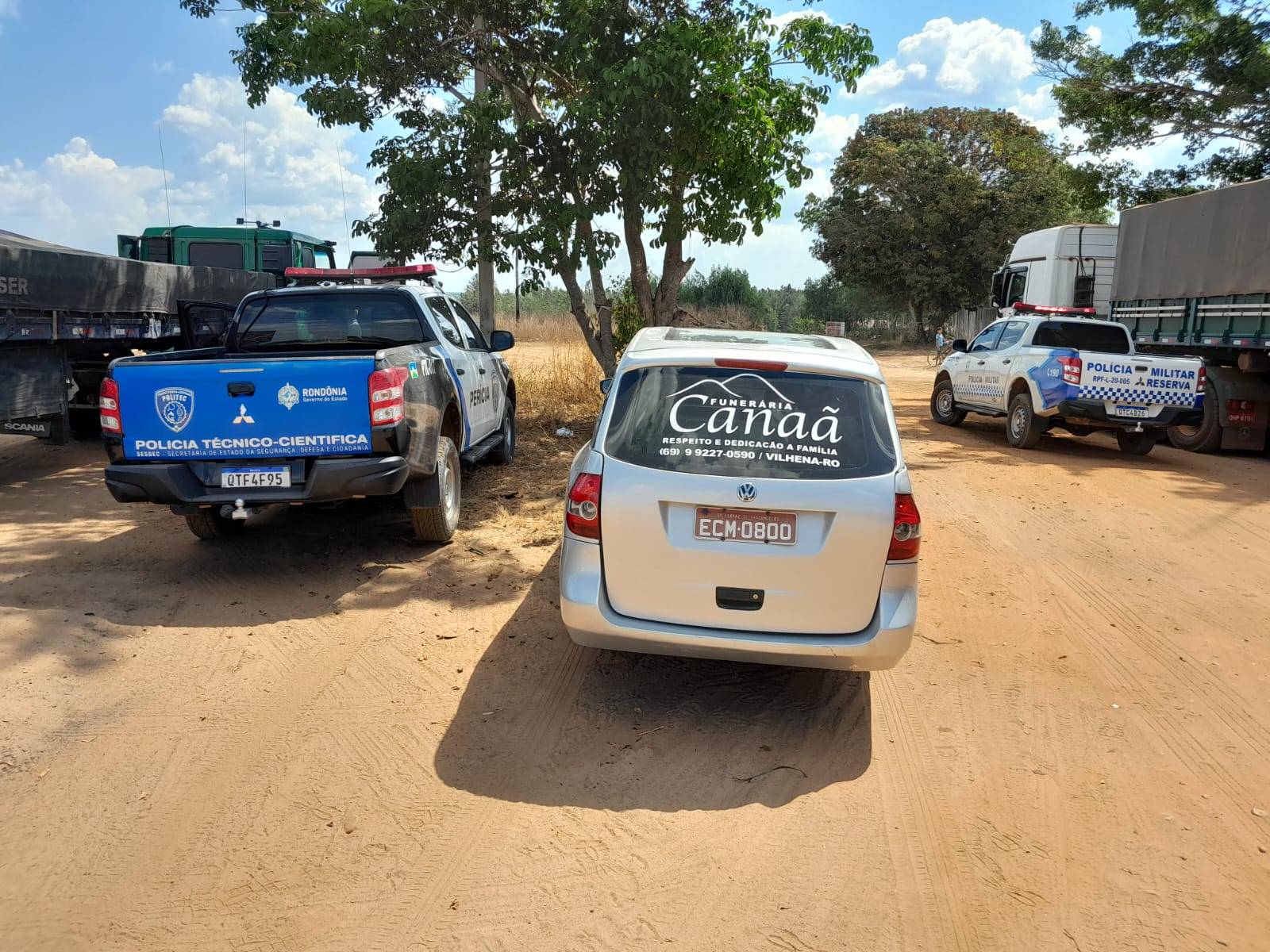 URGENTE: motorista de 39 anos é encontrado morto dentro de caminhão na BR 364, a cerca de 60 km de Vilhena