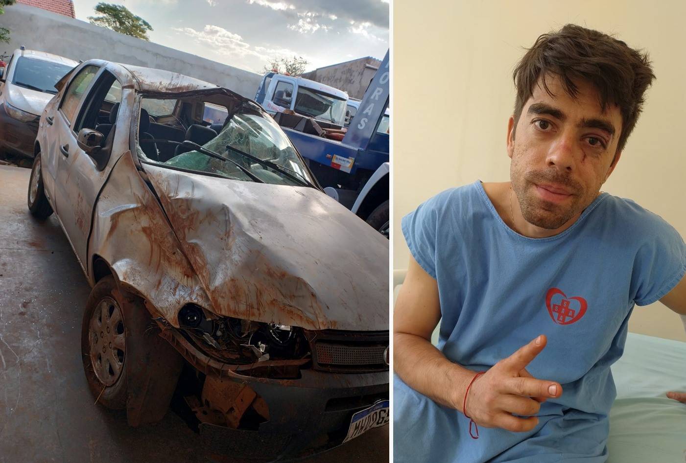 Filho de ex-vereadora em Vilhena, médico é diagnosticado com câncer, se envolve em acidente inusitado e pede ajuda nas redes sociais