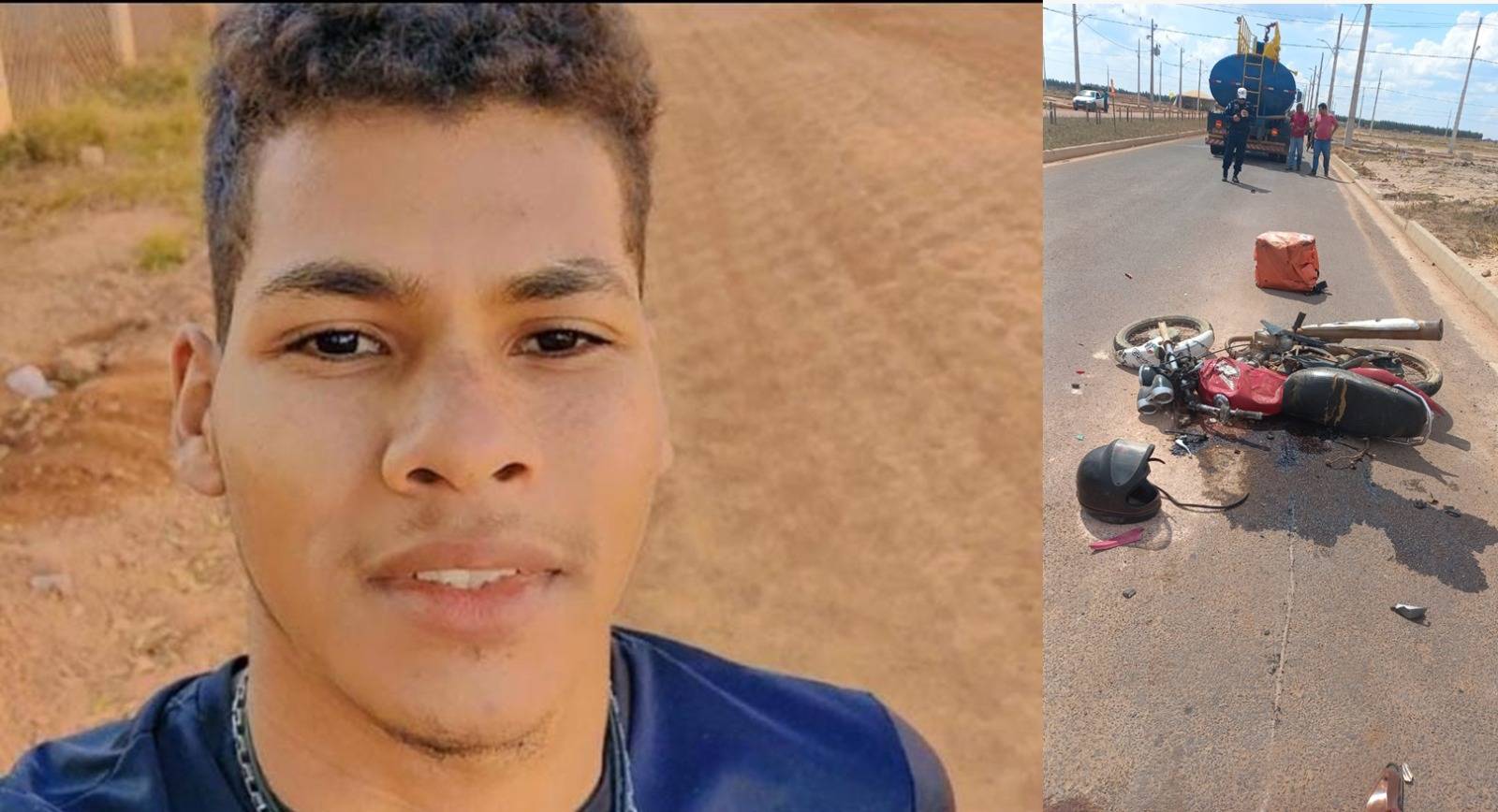 Entregador de 21 anos que morreu após moto ser atingida por caminhão não tinha veículo próprio e morava em Vilhena há pouco tempo