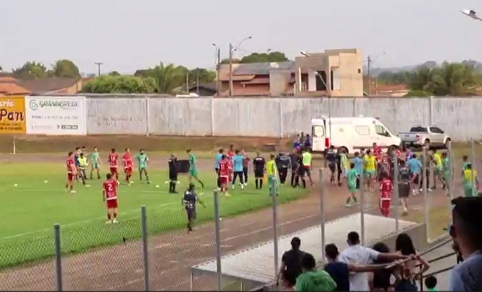 Após briga generalizada no Cassolão, árbitro encerra Rolim de Moura e Porto Velho antes do tempo regulamentar