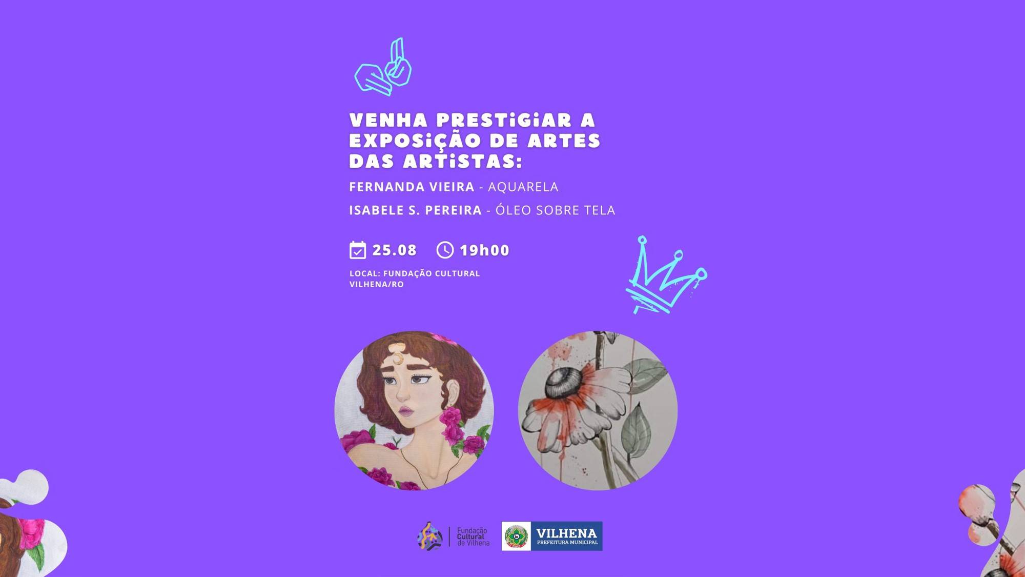 Artista vilhenense premiada no exterior expõe hoje na Fundação Cultural de Vilhena