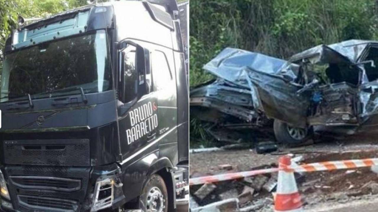Caminhão da dupla Bruno & Barretto, que deixou um morto em Vilhena ontem, já havia se envolvido em outro acidente fatal