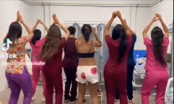 ASSISTA VÍDEOS: “dancinha” de enfermeiras vilhenenses para acalmar gestante adolescente de Chupinguaia viraliza no WhatsApp