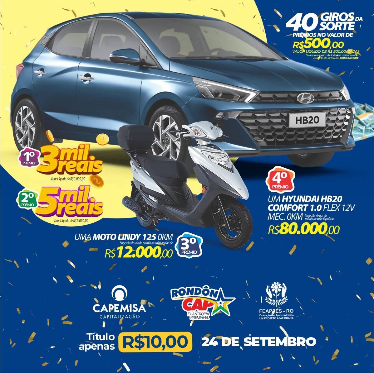 ASSISTA VÍDEO: vilhenense ganha carro zero quilômetro no sorteio do Rondoncap