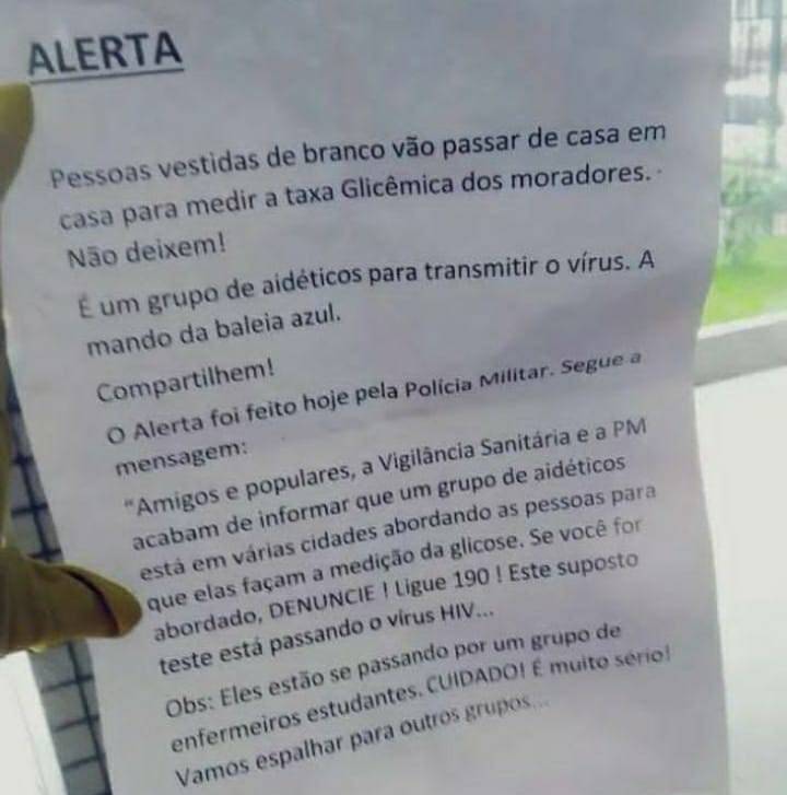 “Fake News”, reage secretário de Saúde sobre “denúncia” de que haveria pessoas ameaçando infectar vilhenenses com o vírus da Aids