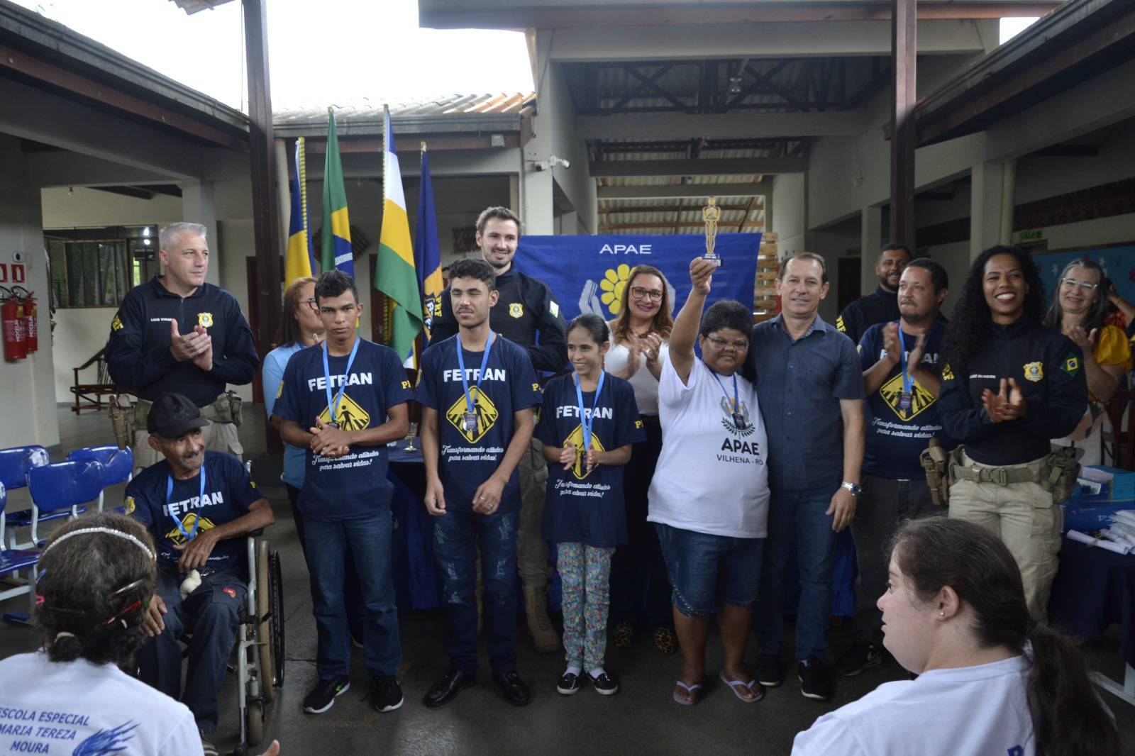 Alunos da APAE de Vilhena se destacam no Festival Estudantil Temático de Trânsito de Mato Grosso