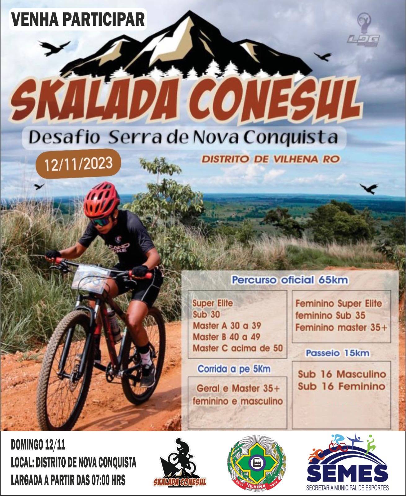 Prazo para inscrições para a Skalada Conesul “Desafio Serra de Nova Conquista” termina hoje; saiba como se inscrever